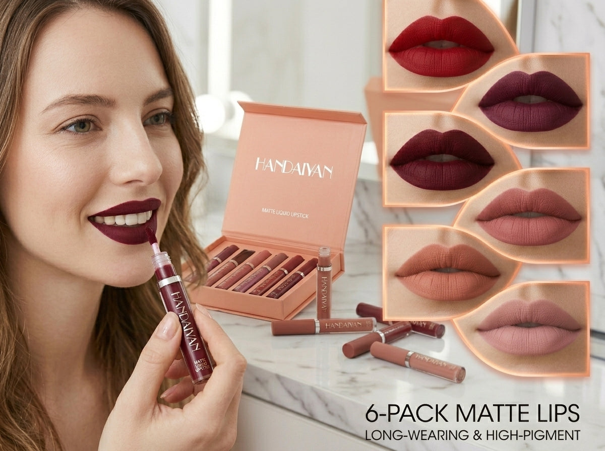 Set de 6 Labiales Líquidos Mate HANDAIYAN